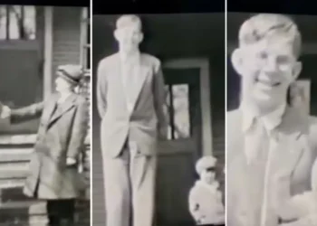 Vídeo inédito de 1933 mostra o homem mais alto da história aos 15 anos