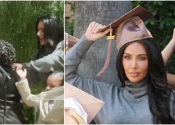 Kim Kardashian aproveita briga de filhos em formatura para ‘faturar’